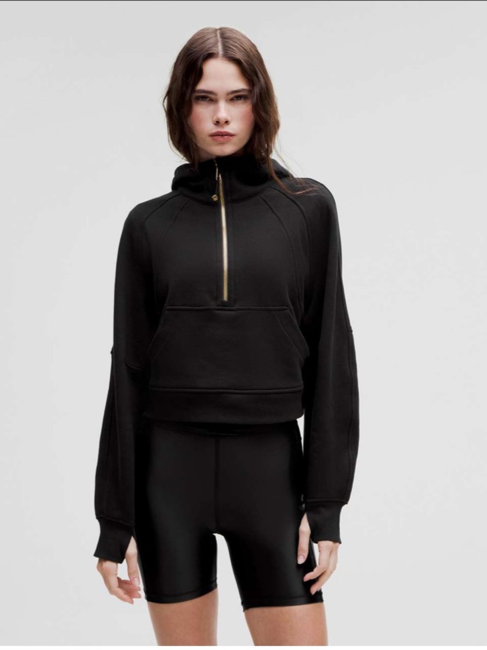 Scuba Oversized Half - Zip Hoodie